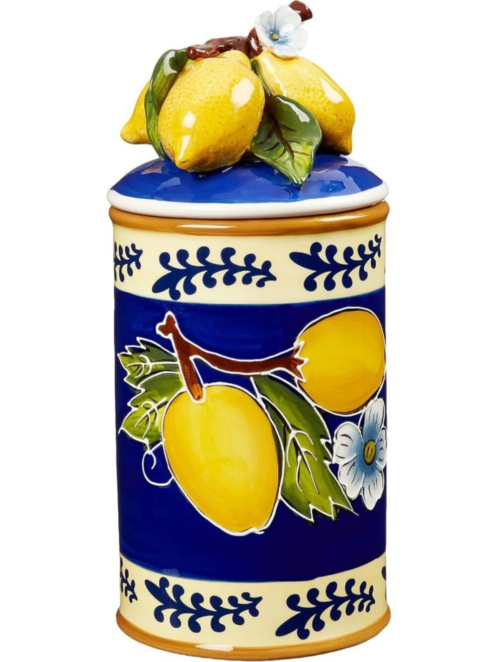 Charming Medium Lemon Canister for Kitchen Decor & Storage - Stylish Home Accent